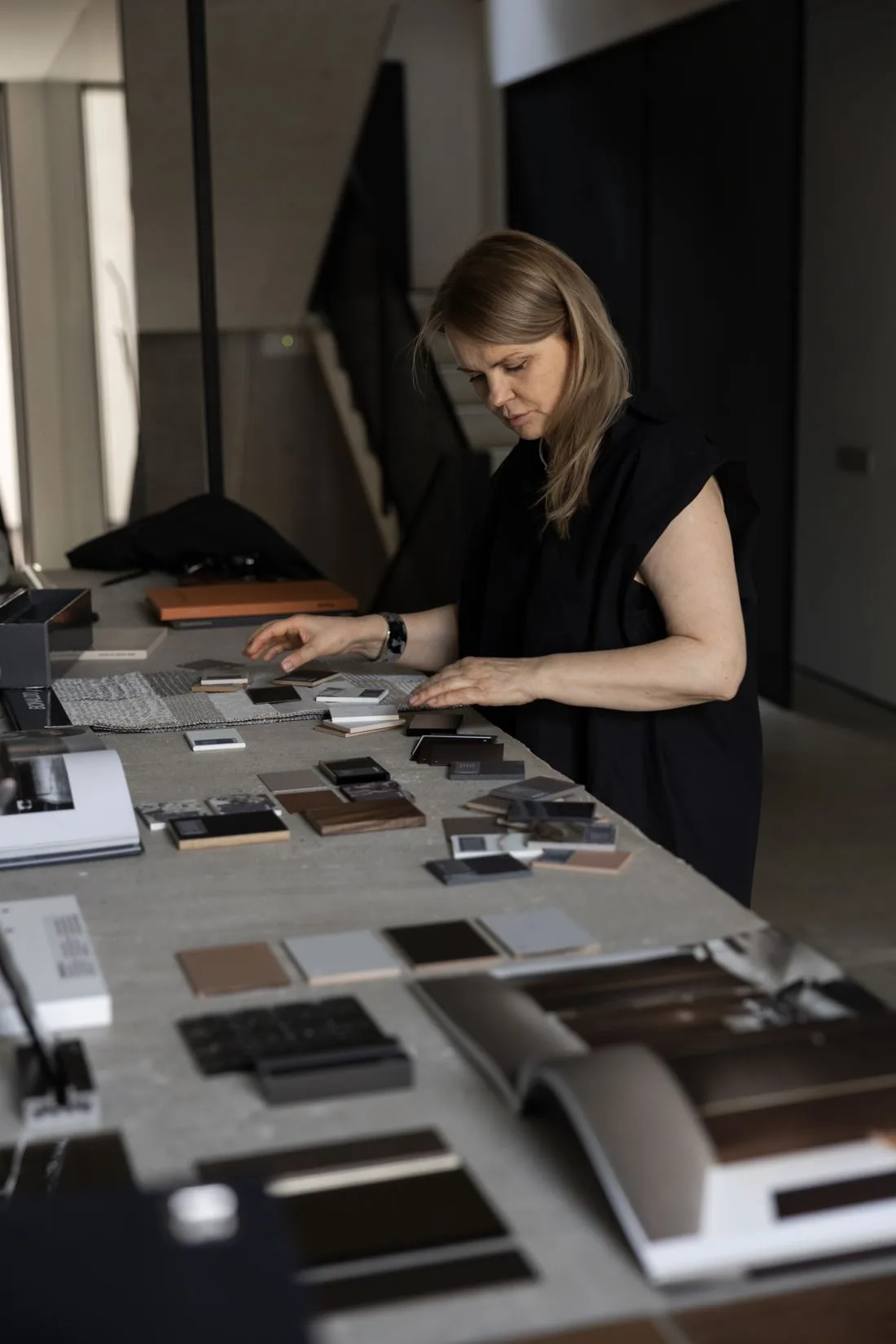 Choosing flooring samples