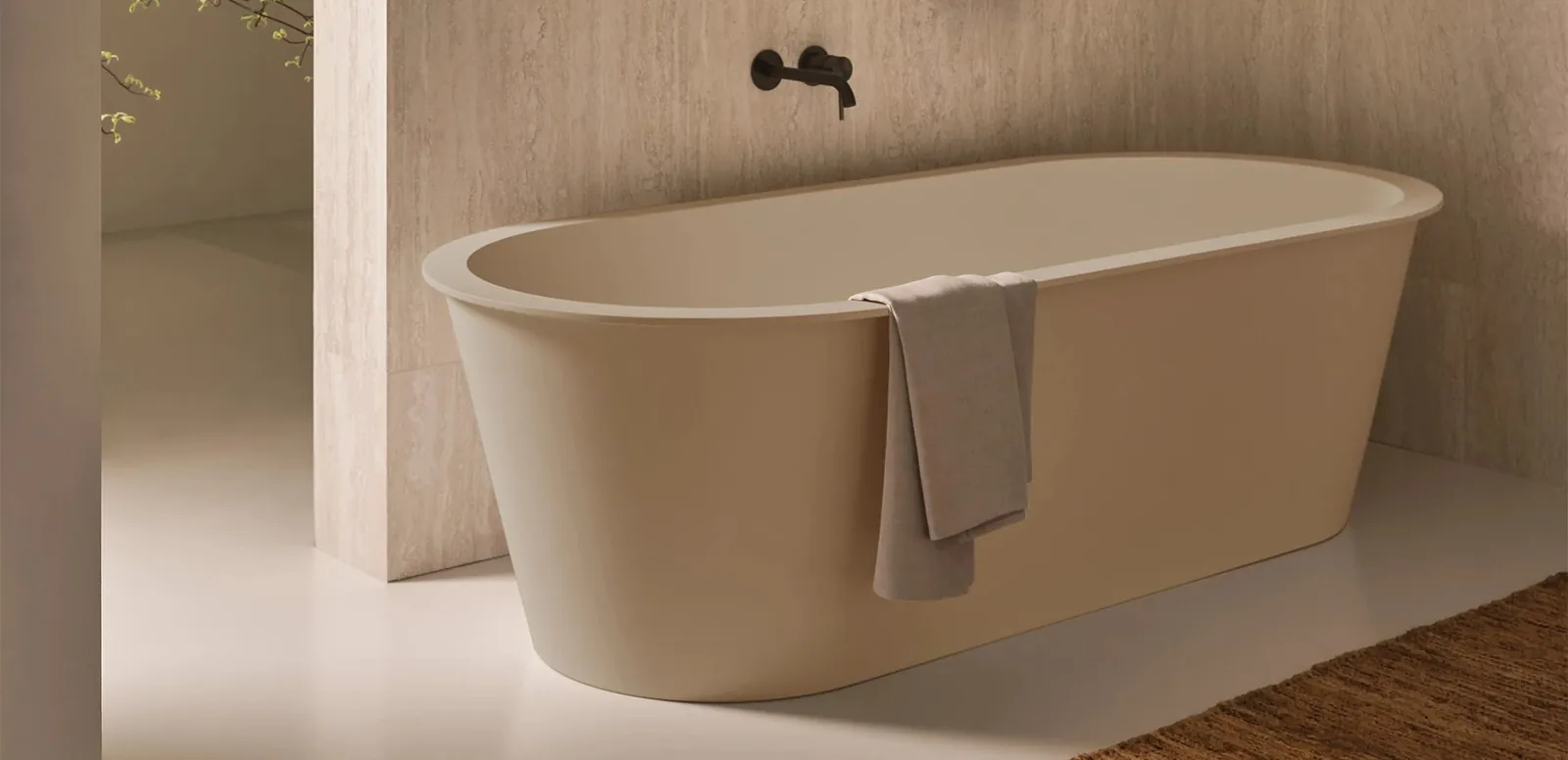 Ceramica Cielo: Solid Surface en un beige de la paleta
