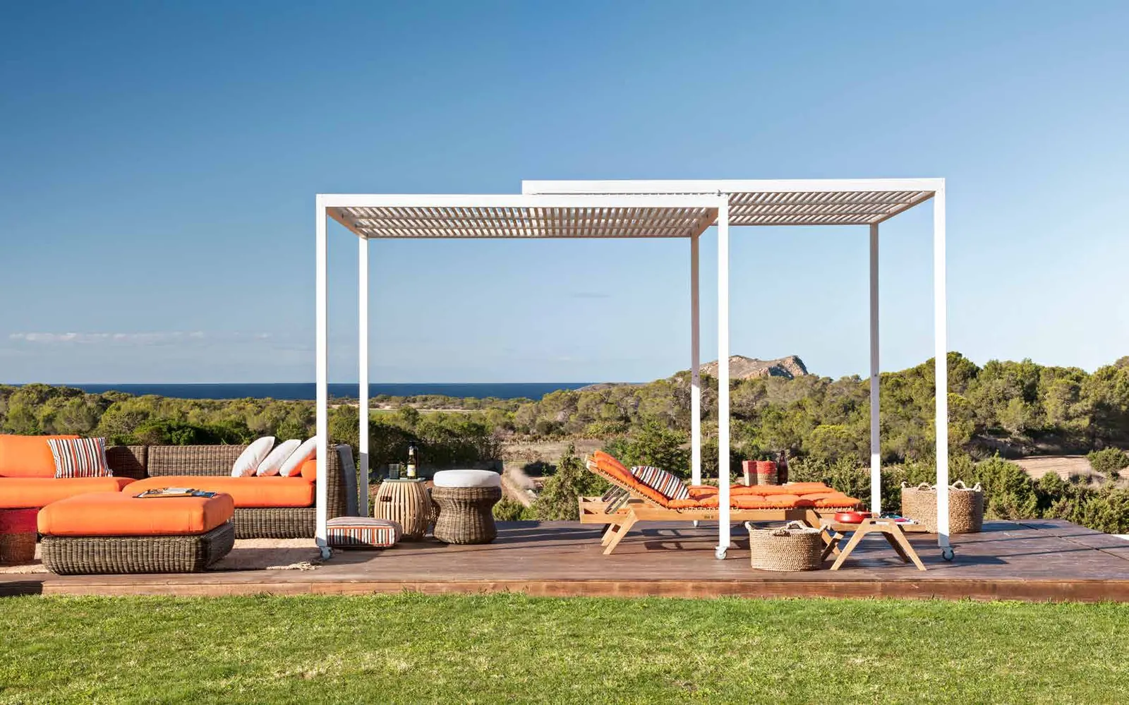 Una pérgola que se mueve